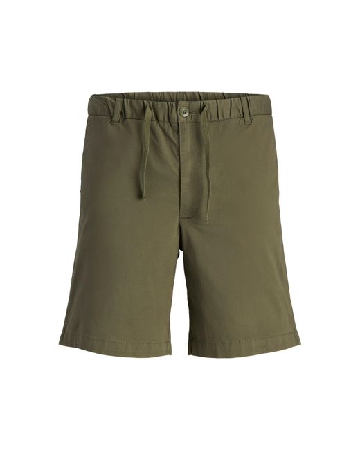 Jack & Jones Green Stretch Chino Shorts for men