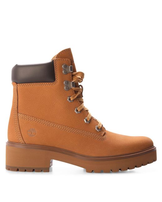 Timberland Brown Carnaby Cool Mid Lace Boots