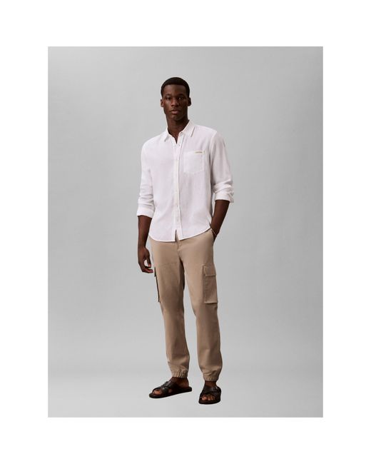 Calvin Klein Natural Skinny Cargo Trouser for men