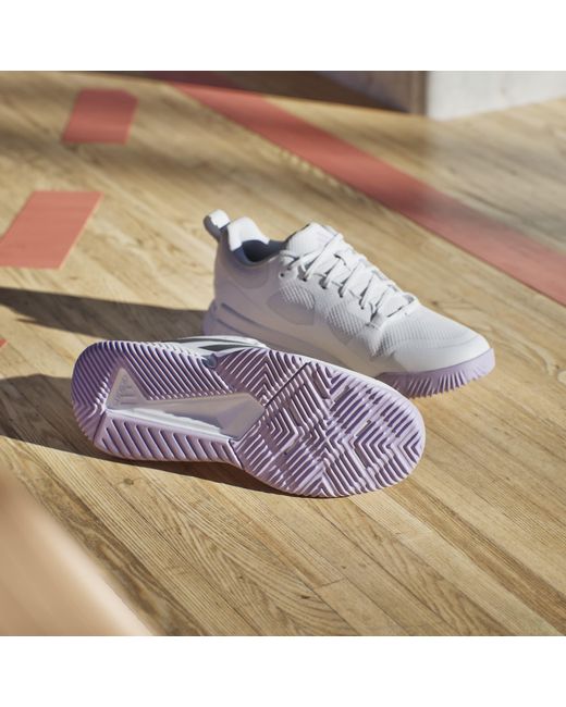 Adidas White Court Team Indoor Netball Shoes