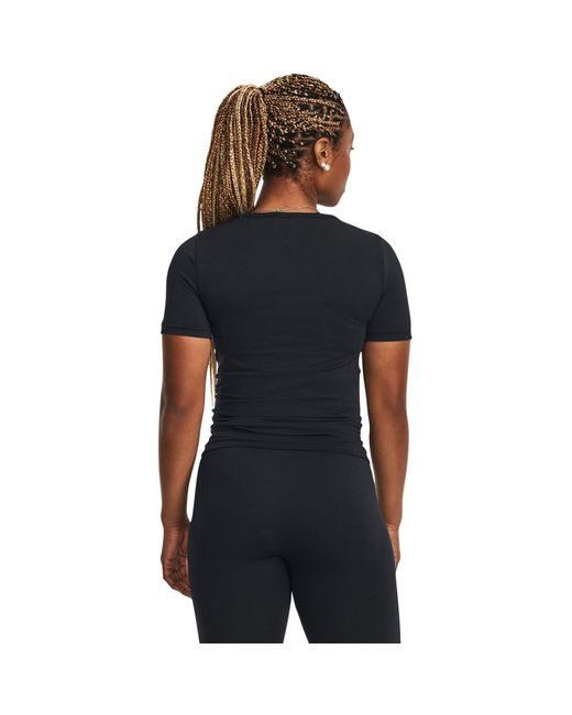 Under Armour Black Vanish Seamless Short-Sleeve Performance Gym Top
