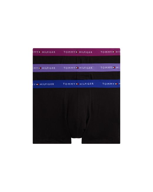 Tommy Hilfiger Blue 3-Pack Logo Waistband Trunks for men