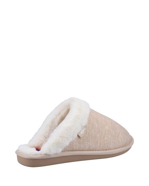 Rocket Dog Natural Rosie Skirball Jersey Mule Slippers