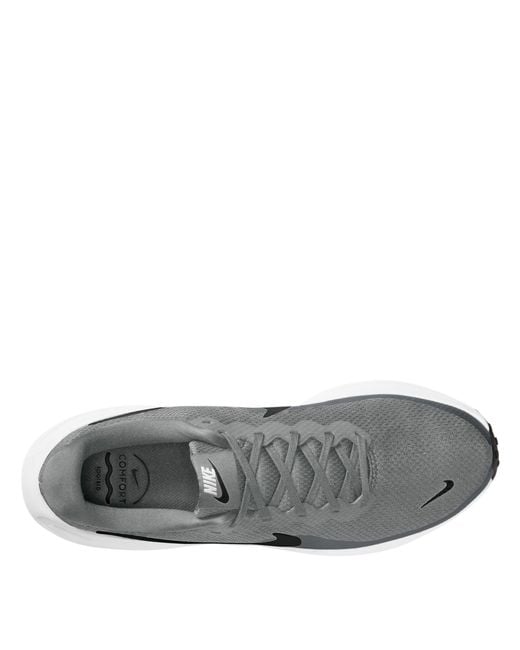 Nike Gray Revolution 8 Road Running Shoes for men