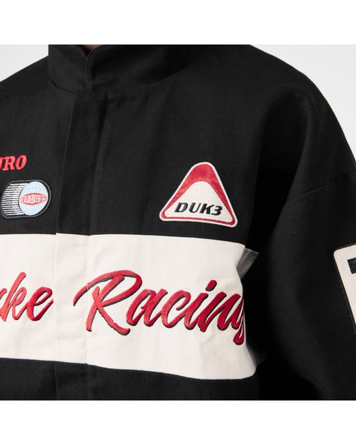 Duke & Dexter Black Bomber Jacket for men