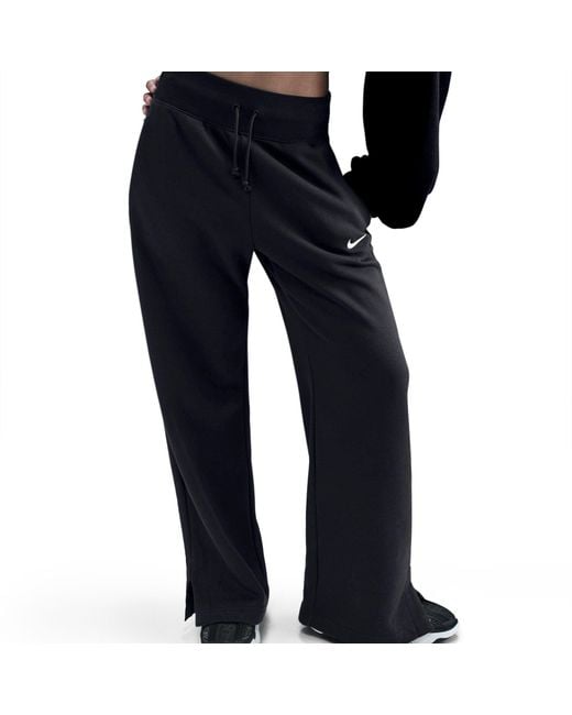 Nike Blue Sportswear Phoenix Fleece High-Waisted Wide-Leg Sweatpants
