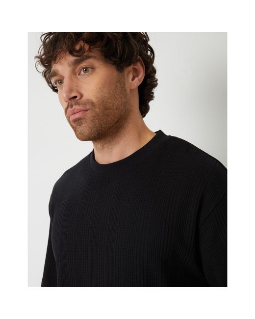 Threadbare Black Batley Regular Fit T-Shirt for men