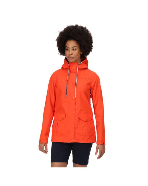 Regatta Red Bayarma Breathable Long Sleeve Waterproof Jacket