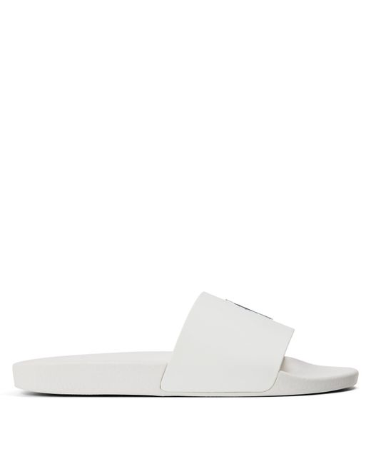 Polo Ralph Lauren White Pool Slides for men