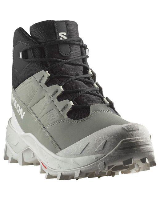 Salomon Gray Crosstrak Waterproof Winter Boots