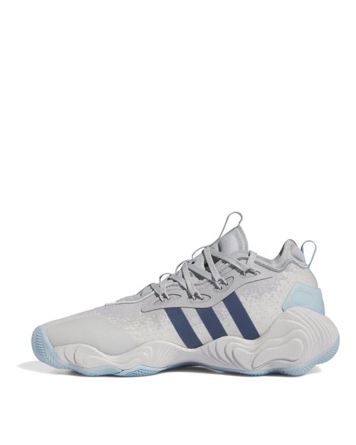 Adidas Gray Trae Young Court Trainers for men