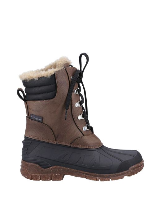 Cotswold Brown Hatfield Wellingtons for men