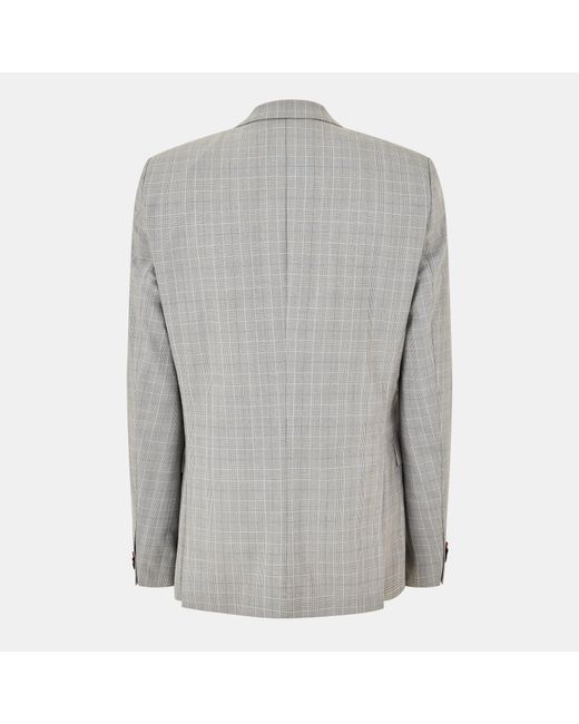 HUGO Gray Structured Shoulder Professional Suit for men