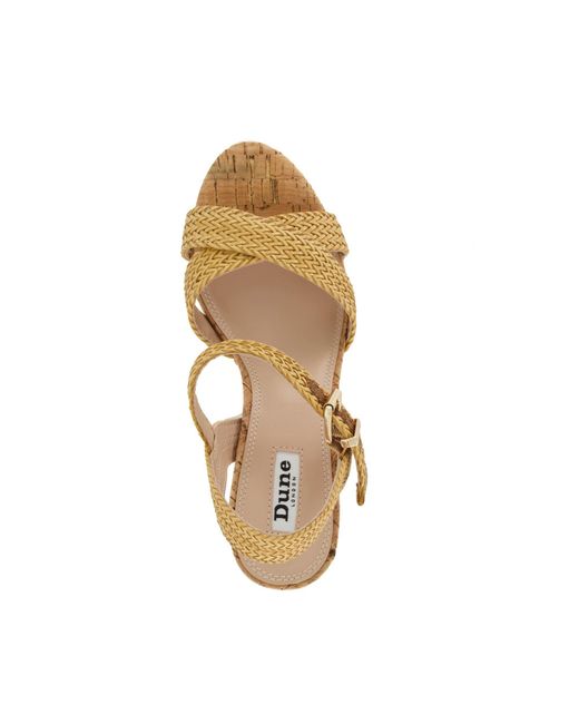 Dune Metallic Jillys Flatform Sandal