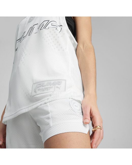 PUMA White Performance Basketball Jersey