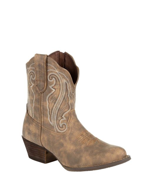 Durango Brown Crush Shortie Boot