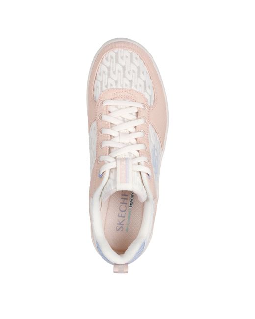 Skechers White Sprtcourt92 Classic Low-Top Trainers