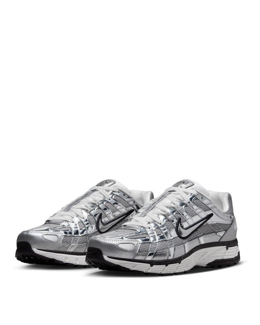 Nike Gray P-6000 Shoes for men