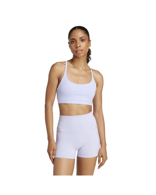 Adidas Blue All Me Light Support Bra