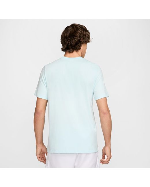Nike Blue Oz Open Cotton T-Shirt Adults for men