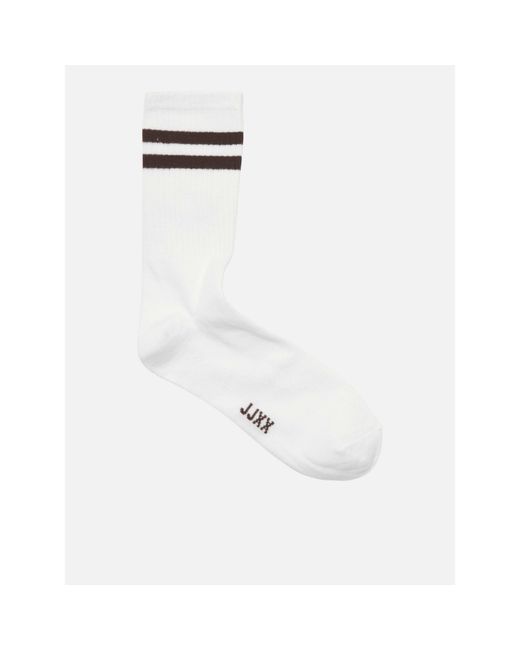 JJXX White Tennis 3 Pack Crew Socks