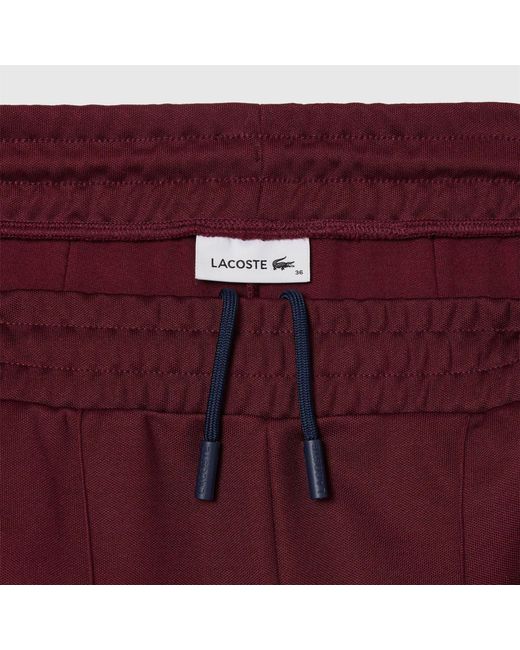 Lacoste Red Open Hem Woven Joggers