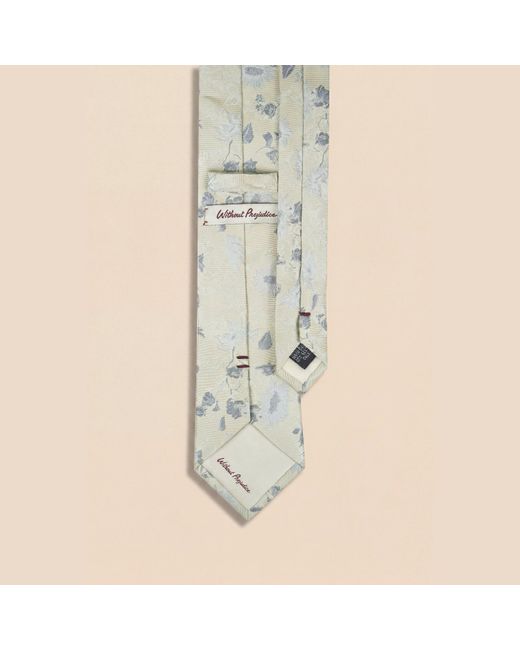 Without Prejudice Natural Adriana Silk Floral Tie for men