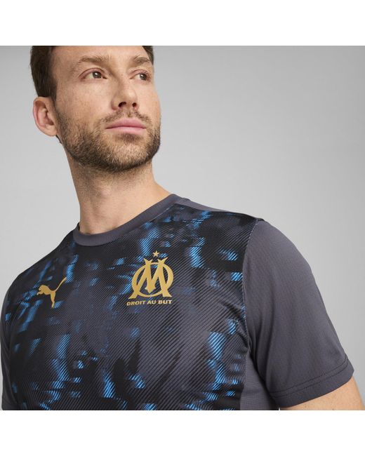 PUMA Blue Olympique De Marseille Pre Match Shirt Adults for men