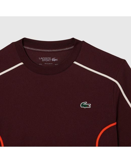 Lacoste Purple Ultra-Dry Tennis T-Shirt for men