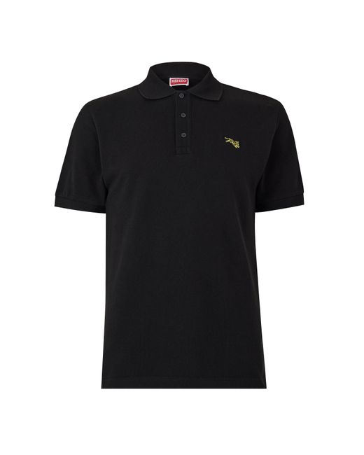 KENZO Black Knzo J Tiger Polo Sn64 for men