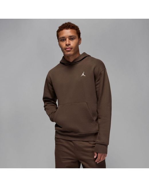 Nike Brown Essential Fleece Pullover Hoodie for men