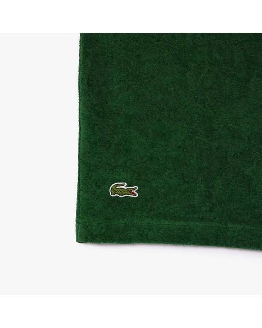 Lacoste Green Relaxed-fit Roland-garros Edition Terry Polo Shirt for men
