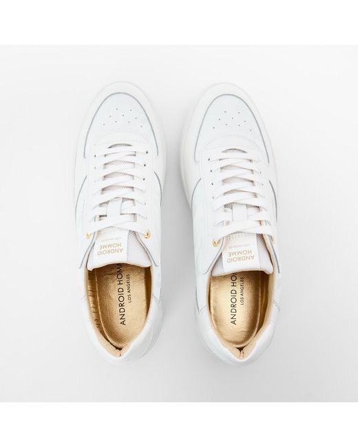 Android Homme White Omega Camo Trainers for men