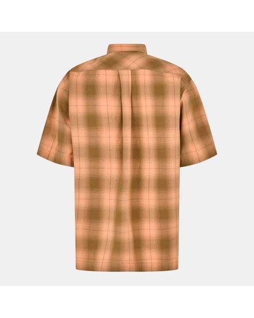 Boss Brown Larch Long-Sleeve Plain Shirt for men