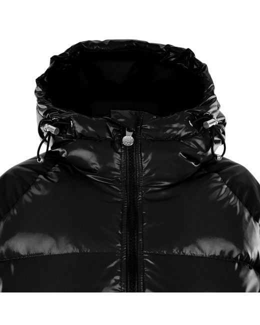 Pyrenex Black Sten Hooded Water-Repellent French Down Short Puffer Jacket for men