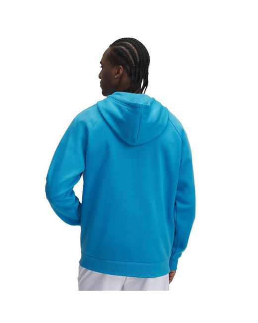 Under Armour Blue Ua Rival Fleece Full-Zip Hoodie for men
