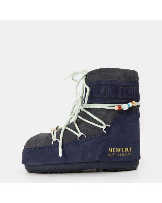 Moon Boot Blue Snow Boots