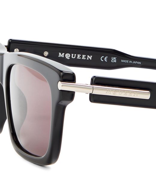 McQueen Gray Rectangle Sunglasses for men