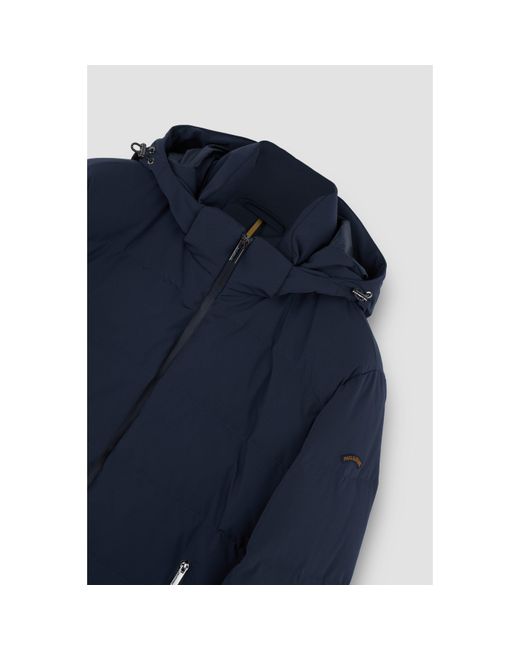 Paul & Shark Blue Typhoon Short Puffer Jacket for men