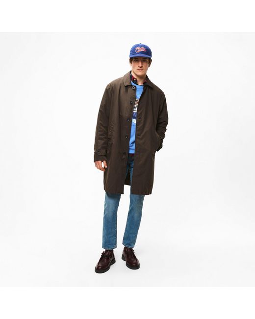 Ralph Lauren Black Pn Sports Trench Coat for men