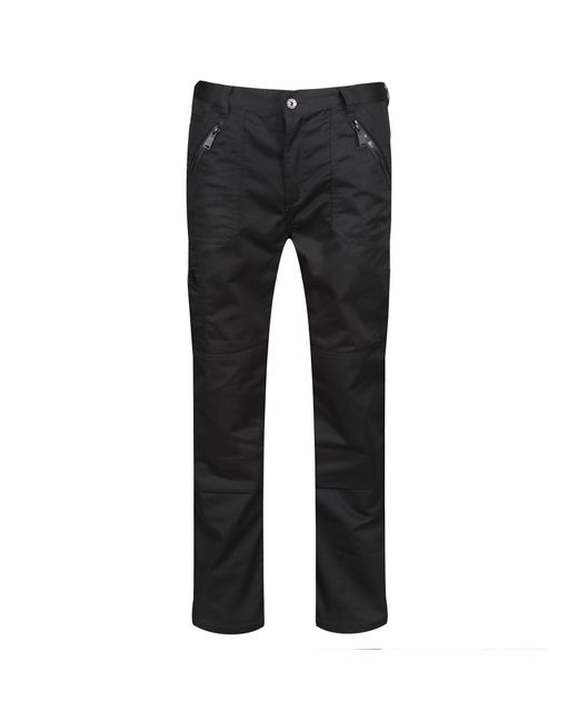 Regatta Black Pro Action Workwear Trousers (Short Leg) for men