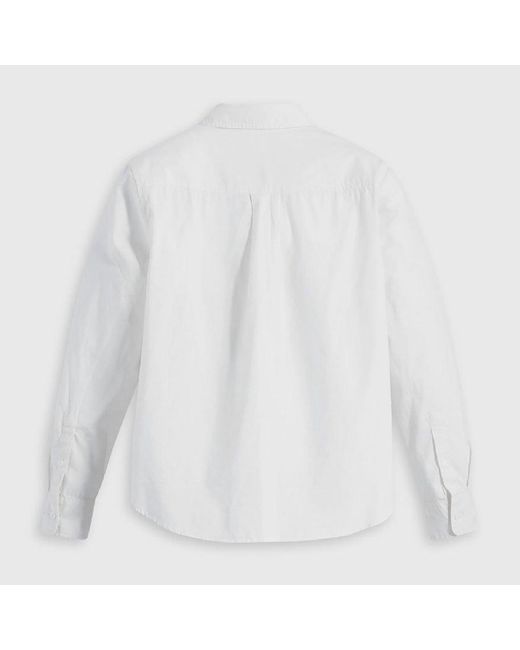Levi's White Long Sleeve Oxford Shirt