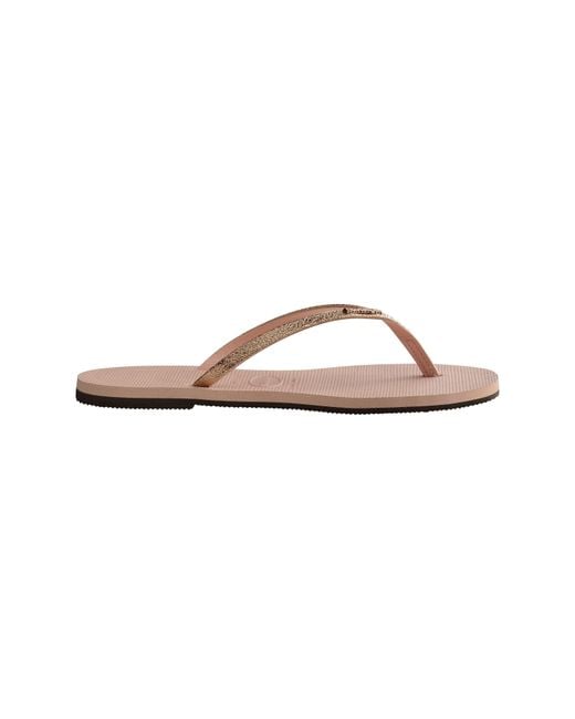 Havaianas Brown Hav. You Shine Flip Flops