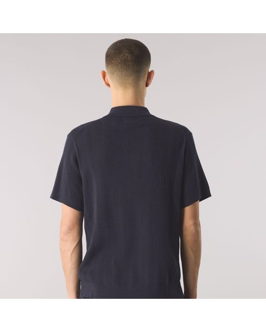 Pretty Green Blue Short-Sleeve Plain Shirt for men