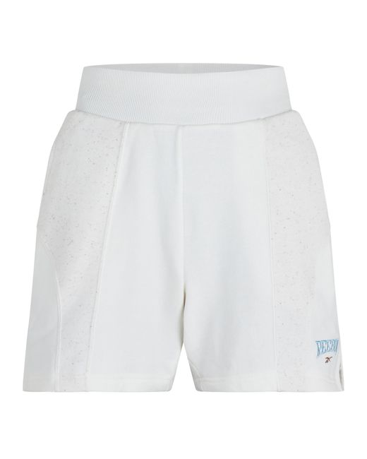 Reebok White Vars Hr Short Fleece Jogger Shorts