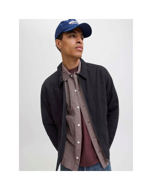 Jack & Jones Black Dover Worker Jacket for men