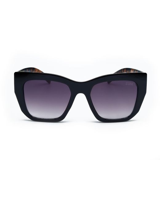 Storm Black Square Sunglasses