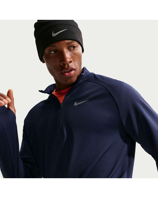 Nike Blue Long Sleeve Performance Running Top for men