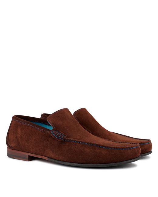 Loake Brown Nicholson Loafers for men