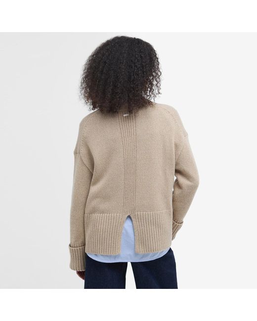 Barbour Natural Cassandra Crew Neck Jumper
